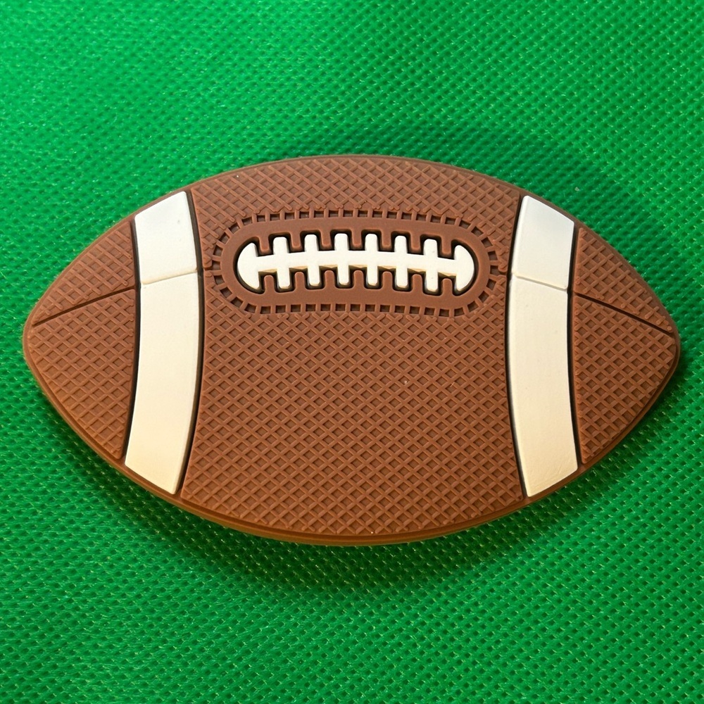 NEW Football Bogg Bag Accessory or Charm
